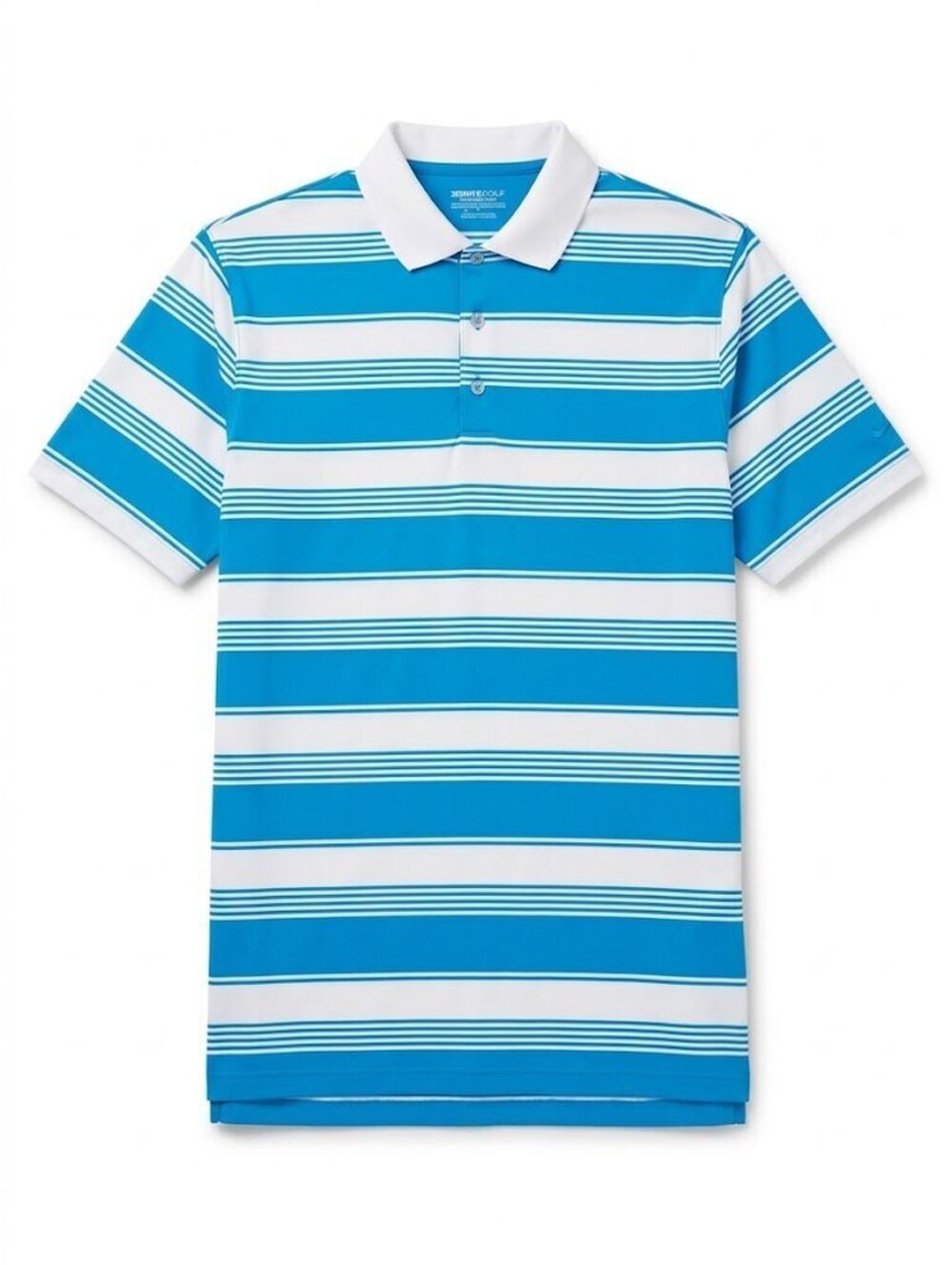 Nike Golf Tour Performance Dri-FIT Polo Men’s XL Blue/White Striped 100% Poly